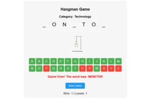 Hangman Game Online - Guess the Word and Save The Man 1 Hangman Game Online